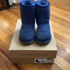Girls (Kids) Ugg Classic Short Blue Size 10